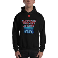 Unisex Hoodie "1042-0081 Software Engineer At Work (Red Logo)" - JCBTGlobal