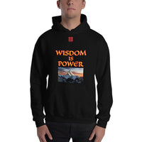 Unisex Hoodie "1042-0111 Wisdom Is Power (Red Logo)" - JCBTGlobal