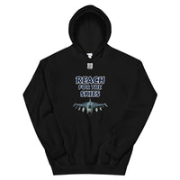 Unisex Hoodie "1042-0131 Reach For The Skies (White Logo)" - JCBTGlobal