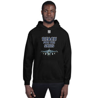 Unisex Hoodie "1042-0131 Reach For The Skies (White Logo)" - JCBTGlobal