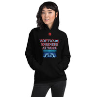 Unisex Hoodie "2042-0081 Software Engineer At Work (Red Logo)" - JCBTGlobal