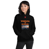 Unisex Hoodie "2042-0111 Wisdom Is Power (Red Logo)" - JCBTGlobal