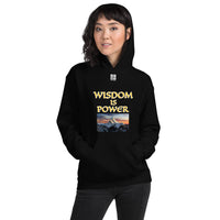 Unisex Hoodie "2042-0111 Wisdom Is Power (White Logo)" - JCBTGlobal