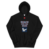 Unisex Hoodie "2042-0131 Reach For The Skies (Red Logo)" - JCBTGlobal