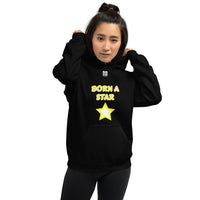 Unisex Hoodie "2042-0151 Born A Star (White Logo)" - JCBTGlobal