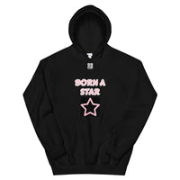 Unisex Hoodie "2042-0152 Born A Star (White Logo)" - JCBTGlobal