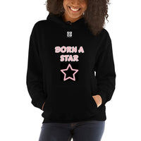 Unisex Hoodie "2042-0152 Born A Star (White Logo)" - JCBTGlobal