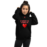 Unisex Hoodie "2042-0171 I Want It I Got It (Red Logo)" - JCBTGlobal