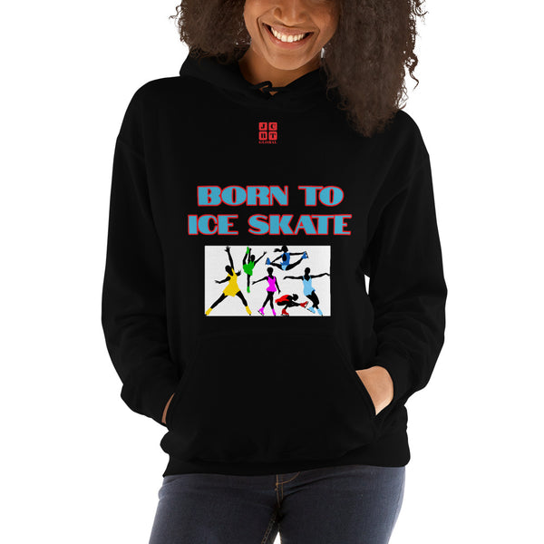 Unisex Hoodie "2041-0041 Born To Ice Skate (Red Logo)" - JCBTGlobal