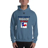 Unisex Hoodie "1042-0051 Everything Is Bigger In Texas (Black Logo)" - JCBTGlobal