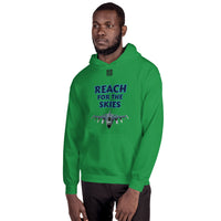 Unisex Hoodie "1042-0131 Reach For The Skies (Black Logo)" - JCBTGlobal