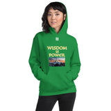 Unisex Hoodie "2042-0111 Wisdom Is Power (White Logo)" - JCBTGlobal