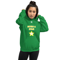 Unisex Hoodie "2042-0151 Born A Star (White Logo)" - JCBTGlobal