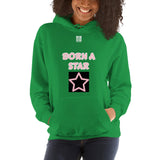 Unisex Hoodie "2042-0152 Born A Star (White Logo)" - JCBTGlobal