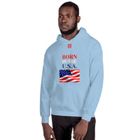 Unisex Hoodie "1042-0041 Born In The U.S.A. (Red Logo)" - JCBTGlobal