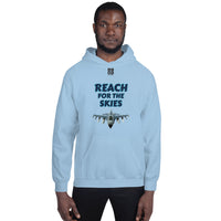 Unisex Hoodie "1042-0131 Reach For The Skies (Black Logo)" - JCBTGlobal