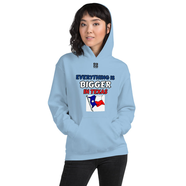 Unisex Hoodie "2042-0051 Everything Is Bigger In Texas (Black Logo)" - JCBTGlobal