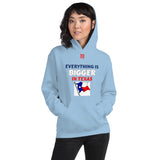 Unisex Hoodie "2042-0051 Everything Is Bigger In Texas (Red Logo)" - JCBTGlobal