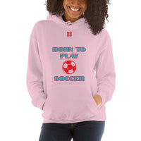 Unisex Hoodie "2041-0011 Born To Play Soccer (Red Logo)" - JCBTGlobal