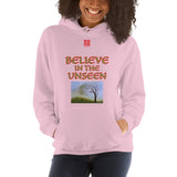 Unisex Hoodie "2042-0101 Believe In The Unseen (Red Logo)" - JCBTGlobal