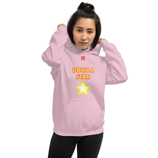 Unisex Hoodie "2042-0151 Born A Star (Red Logo)" - JCBTGlobal