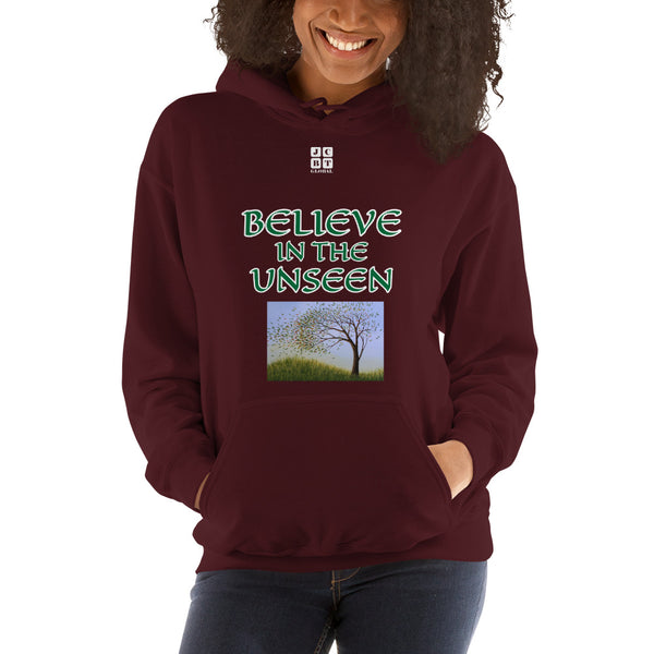 Unisex Hoodie "2042-0101 Believe In The Unseen (White Logo)" - JCBTGlobal