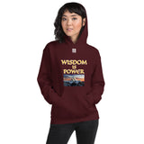 Unisex Hoodie "2042-0111 Wisdom Is Power (White Logo)" - JCBTGlobal