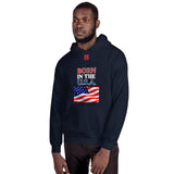 Unisex Hoodie "1042-0041 Born In The U.S.A. (Red Logo)" - JCBTGlobal