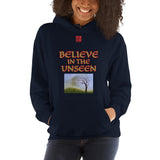 Unisex Hoodie "2042-0101 Believe In The Unseen (Red Logo)" - JCBTGlobal