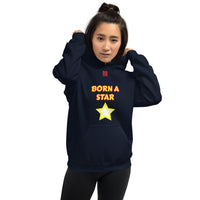 Unisex Hoodie "2042-0151 Born A Star (Red Logo)" - JCBTGlobal