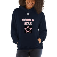 Unisex Hoodie "2042-0152 Born A Star (White Logo)" - JCBTGlobal