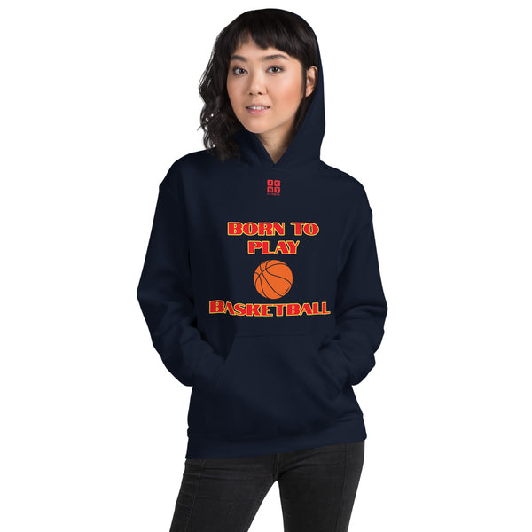 Unisex Hoodie "2041-0021 Born To Play Basketball (Red Logo)" - JCBTGlobal