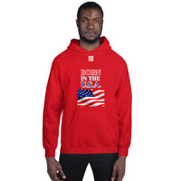 Unisex Hoodie "1042-0041 Born In The U.S.A. (White Logo)" - JCBTGlobal