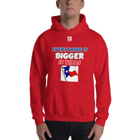 Unisex Hoodie "1042-0051 Everything Is Bigger In Texas (White Logo)" - JCBTGlobal