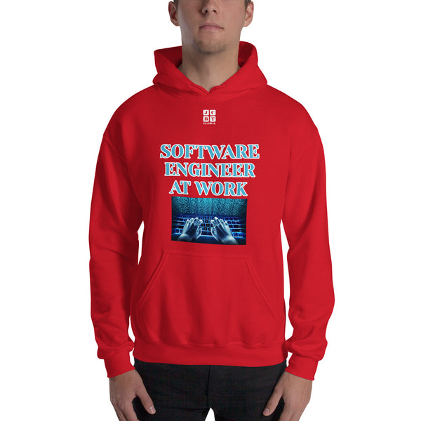 Unisex Hoodie "1042-0081 Software Engineer At Work (White Logo)" - JCBTGlobal