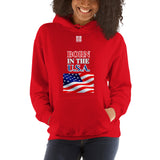 Unisex Hoodie "2042-0041 Born In The U.S.A. (White Logo)" - JCBTGlobal