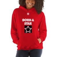 Unisex Hoodie "2042-0152 Born A Star (White Logo)" - JCBTGlobal