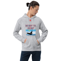 Unisex Hoodie "1041-0061 Born To Surf (Red Logo)" - JCBTGlobal