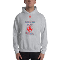 Unisex Hoodie "1041-0051 Born To Play Futbol (Red Logo)" - JCBTGlobal