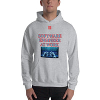 Unisex Hoodie "1042-0081 Software Engineer At Work (Red Logo)" - JCBTGlobal