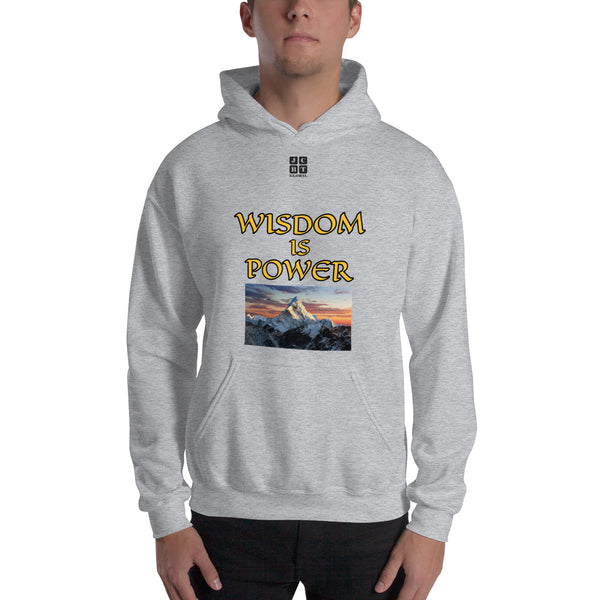 Unisex Hoodie "1042-0111 Wisdom Is Power (Black Logo)" - JCBTGlobal