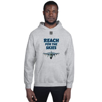 Unisex Hoodie "1042-0131 Reach For The Skies (Black Logo)" - JCBTGlobal