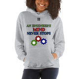 Unisex Hoodie "2042-0071 An Engineer's Mind Never Stops (Black Logo)" - JCBTGlobal