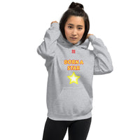 Unisex Hoodie "2042-0151 Born A Star (Red Logo)" - JCBTGlobal