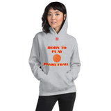 Unisex Hoodie "2041-0021 Born To Play Basketball (Red Logo)" - JCBTGlobal