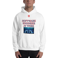 Unisex Hoodie "1042-0081 Software Engineer At Work (Red Logo)" - JCBTGlobal