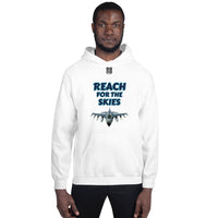 Unisex Hoodie "1042-0131 Reach For The Skies (Black Logo)" - JCBTGlobal