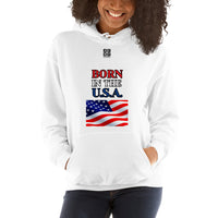 Unisex Hoodie "2042-0041 Born In The U.S.A. (Black Logo)" - JCBTGlobal