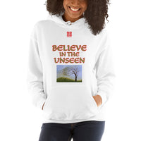 Unisex Hoodie "2042-0101 Believe In The Unseen (Red Logo)" - JCBTGlobal