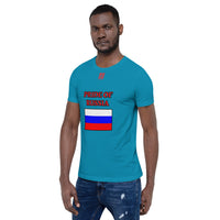 Short-Sleeve Unisex T-Shirt "1014-0091 Russia (Red Logo)" - JCBTGlobal